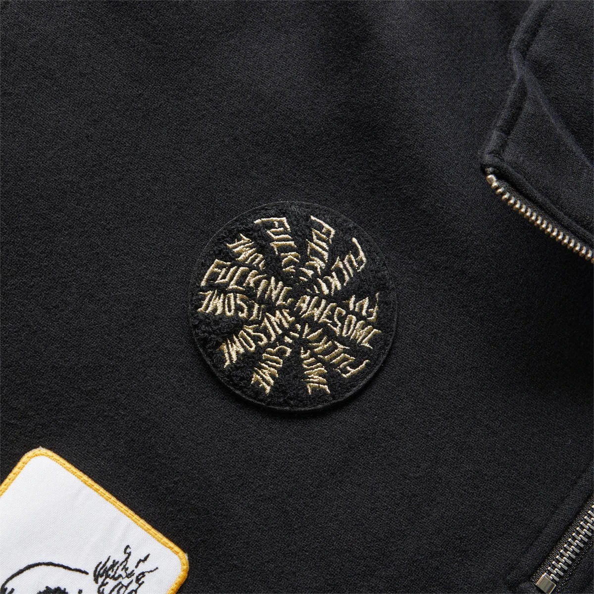 Fucking Awesome PATCHES 1/4 ZIP SWEATSHIRT - Image 4