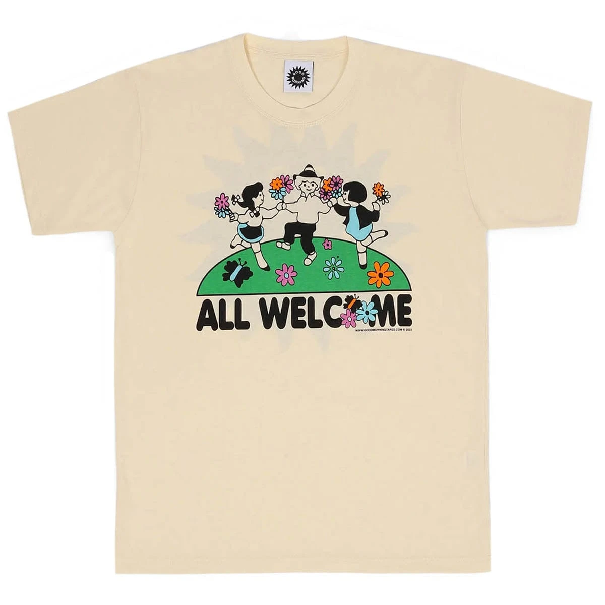 Good Morning Tapes ALL WELCOME GARDEN SS TEE