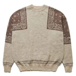 KAPITAL 12G WOOL BANDANA CREW SWEATER