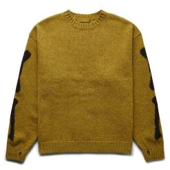 KAPITAL 5G WOOL BONE CREW SWEATER