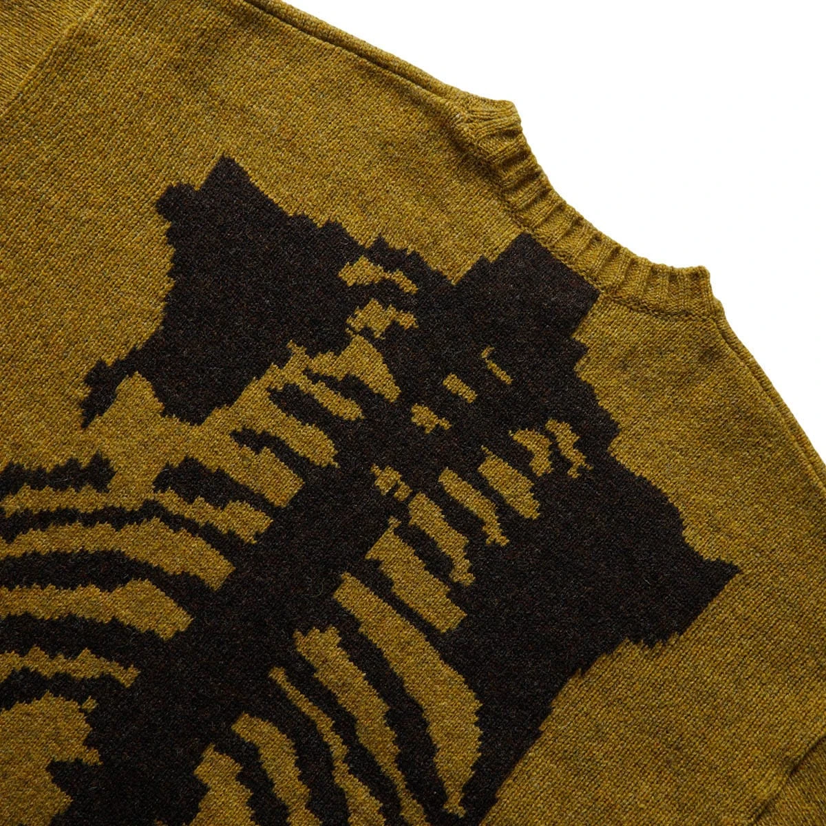 KAPITAL 5G WOOL BONE CREW SWEATER - Image 4