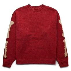 KAPITAL 5G WOOL BONE CREW SWEATER
