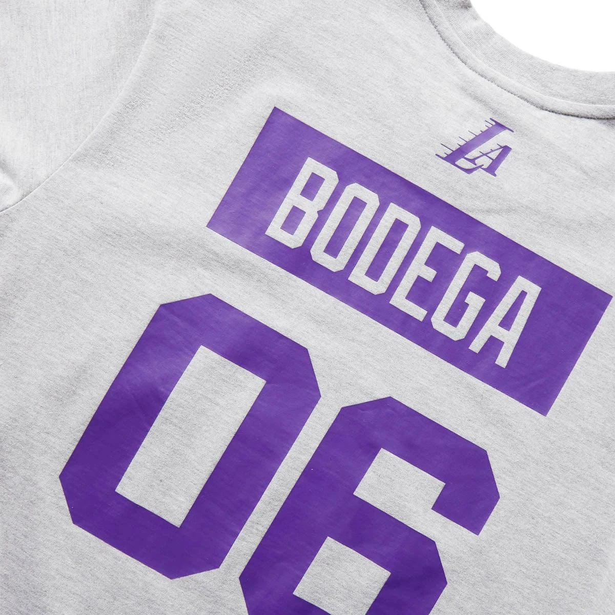 Mitchell & Ness X BODEGA WORLDWIDE RESPECT LAKERS S/S TEE - Image 4