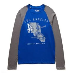 NEW ERA LOS ANGELES DODGERS RAGLAN LS T-SHIRT