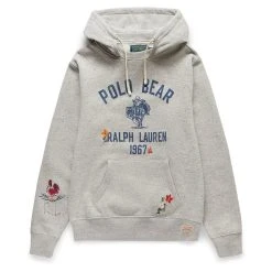 Polo Ralph Lauren DENIM BEAR GRAPHIC HOODIE