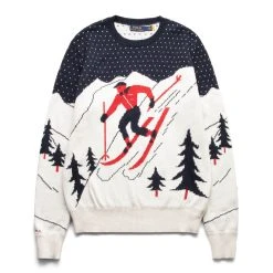 Polo Ralph Lauren JACQUARD STITCHED SKI MOTIF CREWNECK SWEATER