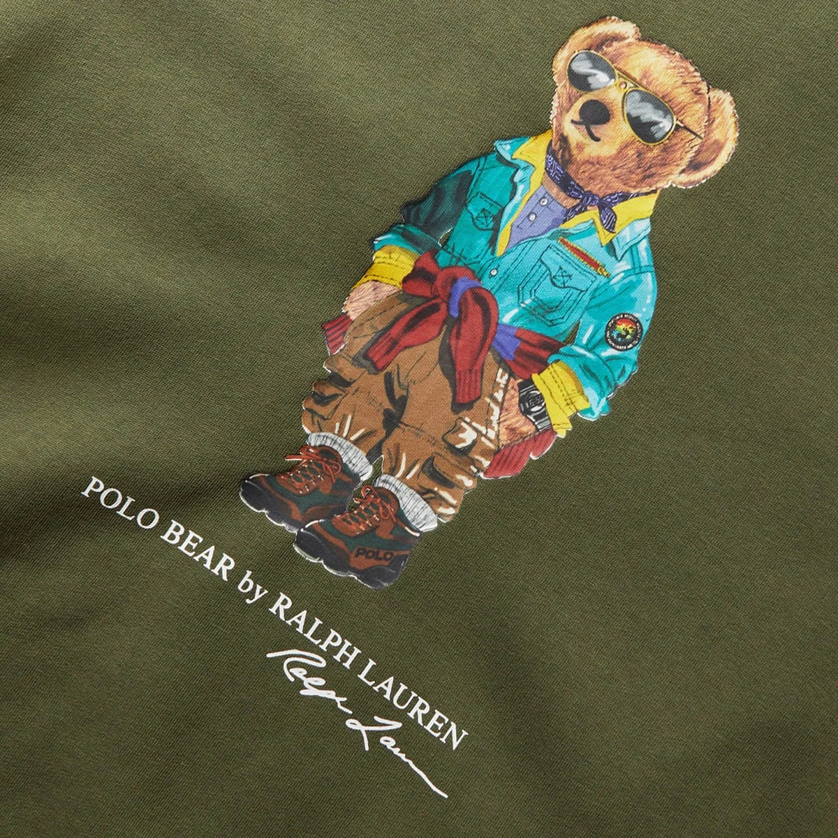 Polo Ralph Lauren VOYAGER BEAR GRAPHIC FLEECE HOODED SWEATSHIRT - Image 3