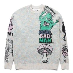 Real Bad Man TOO MANY GRAPHICS SWEATER