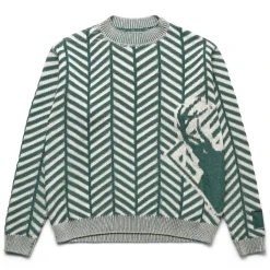 Reese Cooper HERRINGBONE KNIT SWEATER