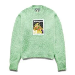 SKY HIGH FARM WORKWEAR DENIM TEARS MOHAIR PRINT SWEATER KNIT