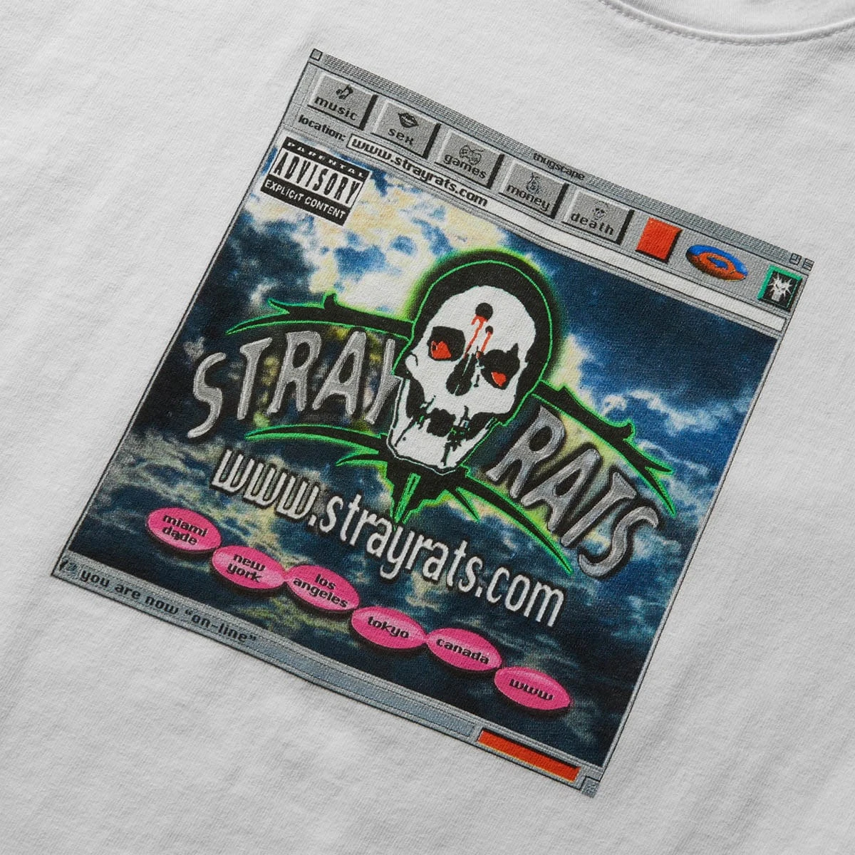 Stray Rats SKULL PAD TEE - Image 2