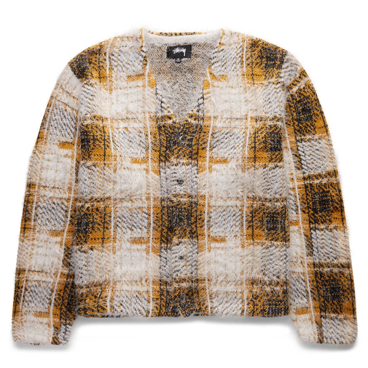 Stüssy HAIRY PLAID CARDIGAN