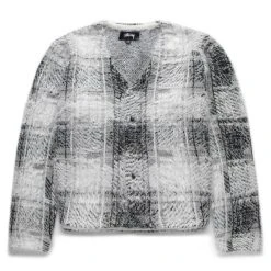Stüssy HAIRY PLAID CARDIGAN