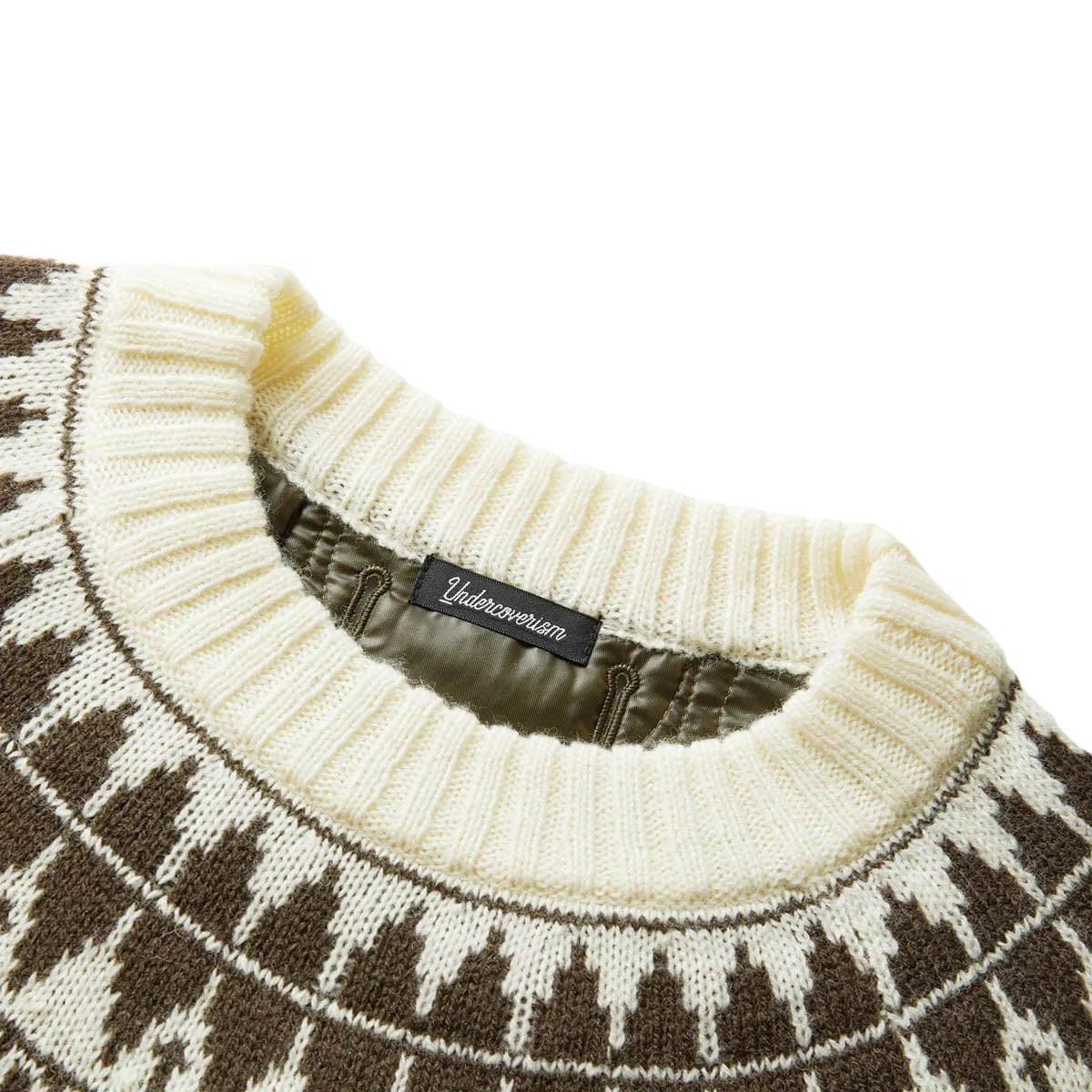 Undercover UI2B4902 QUILTED NORDIC SWEATER - Image 4