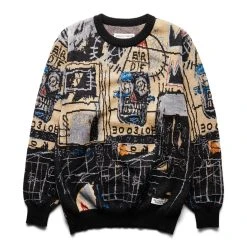 Wacko Maria BASQUIAT/CREW NECK SWEATER (TYPE-1)