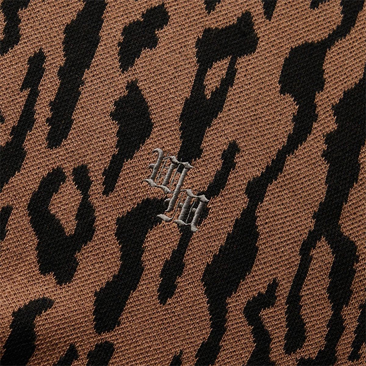 Wacko Maria LEOPARD KNIT POLO SHIRT - Image 4