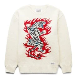 Wacko Maria TIM LEHI / INTARSIA CREW NECK SWEATER