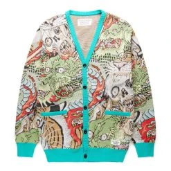 Wacko Maria TIM LEHI JACQUARD CARDIGAN (TYPE-1)