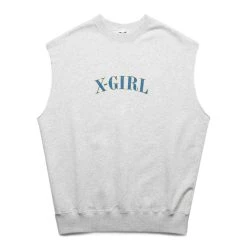 X-Girl CUT OFF SWEAT TANK TOP